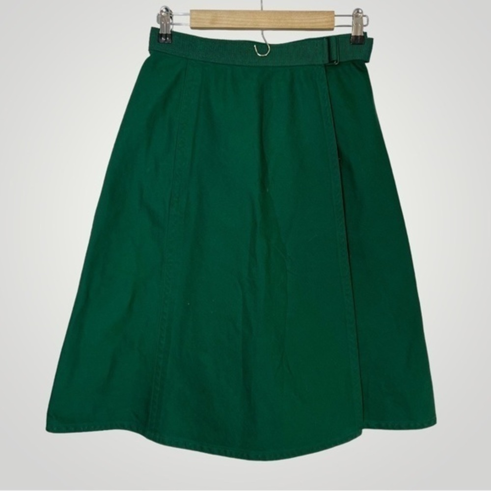 Uniqlo Green A-Line Skirt